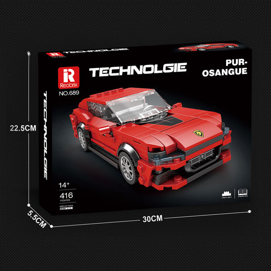Reobrix 689 car 416pcs 1:24 17 × 7.5 × 5 cm Original Packaging