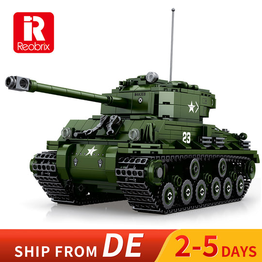 Reobrix-77030  Sherman M4A3E8 World of tanks Official License DE  Warehouse Express