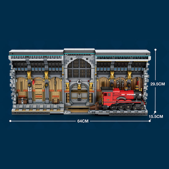 Load image into Gallery viewer, Reobrix 66031 Magical Train Station Clamping Blocks，3061pcs 64 × 15.5 × 29.5 cm (Without Original Packaging)
