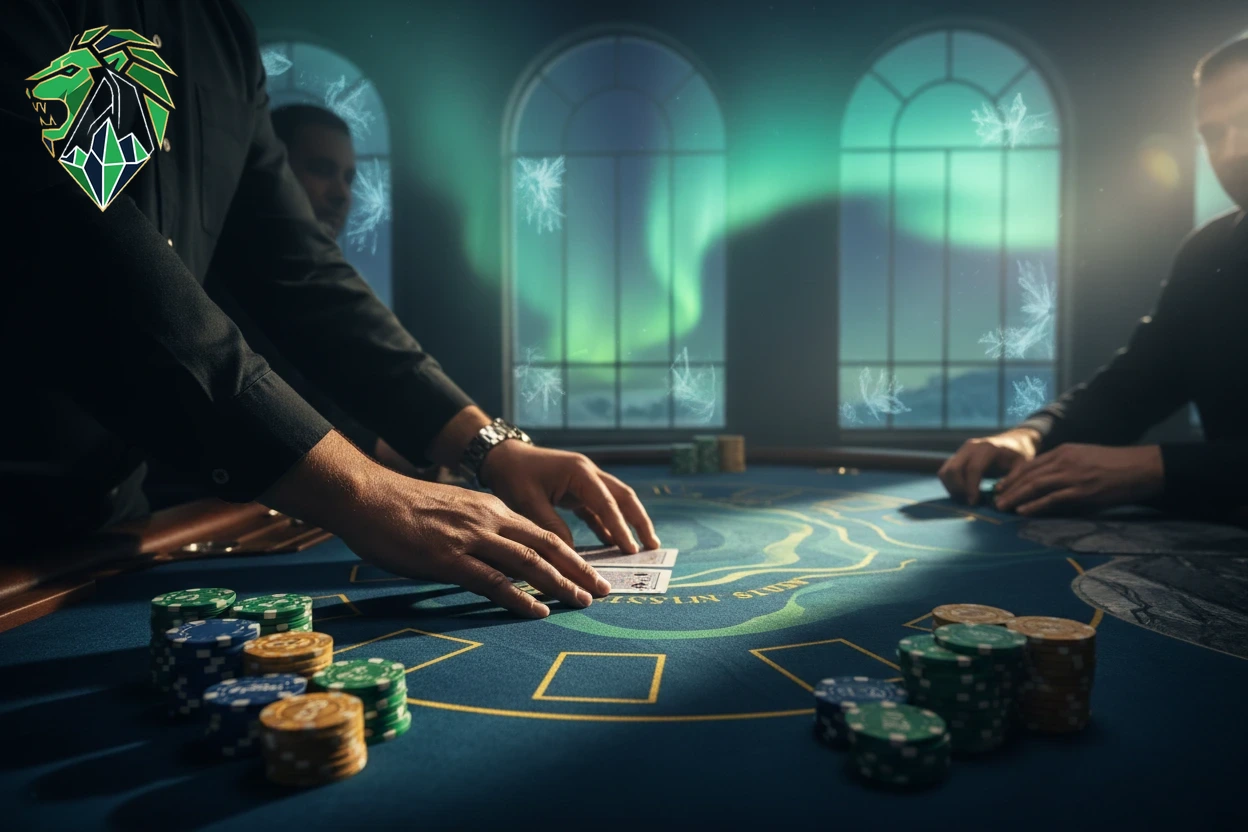 Classic digital roulette wheel and card games